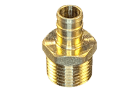 1/2 in PEX x 1/2 in MPT Brass Adapter (Lead Free)