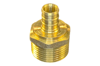1/2 in PEX x 3/4 in MPT Brass Adapter (Lead Free)