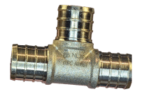 3/4 in PEX Brass Tee (Lead Free)