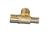 3/4 in x 1/2 in x 3/4 in PEX Brass Tee (Lead Free)