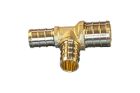 3/4 in x 1/2 in x 1/2 in PEX Brass Tee (Lead Free)