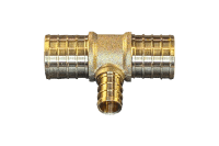 1 in x 1 in x 1/2 in PEX Brass Tee (Lead Free)