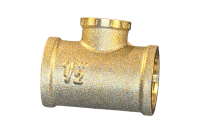 1/2 in x 1/4 in Brass Reducing Tee (Female NPT) (Lead Free)