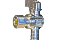 3/8 in Compression Angle Stop Valve | 1/4-Turn (Lead Free)